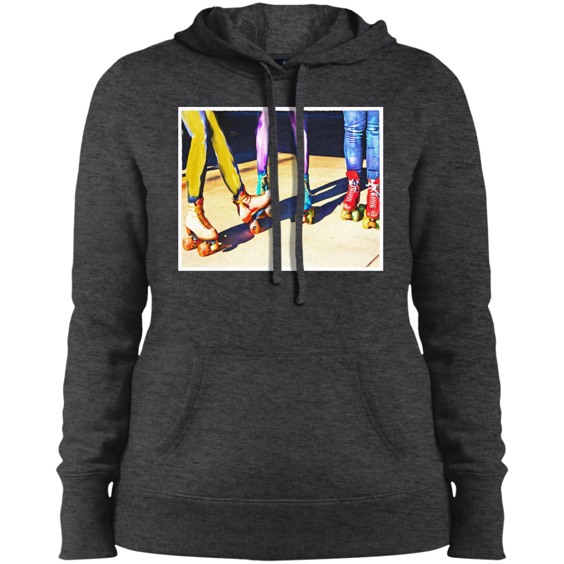 "ROLLER BOOGIE" Ladies' Pullover Hooded Sweatshirt