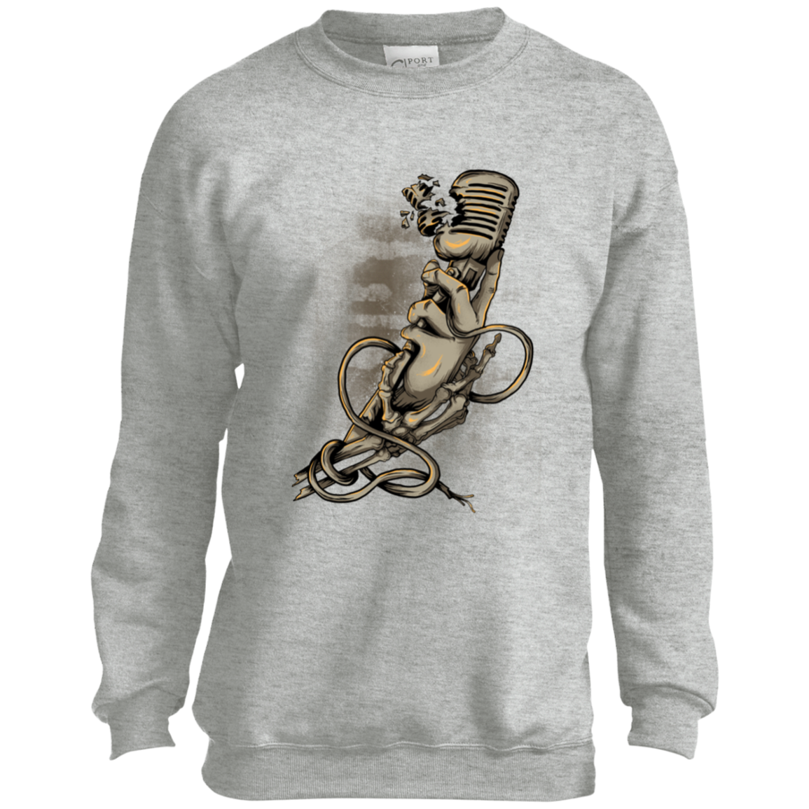 "MICROPHONE FIEND" Youth Crewneck Sweatshirt