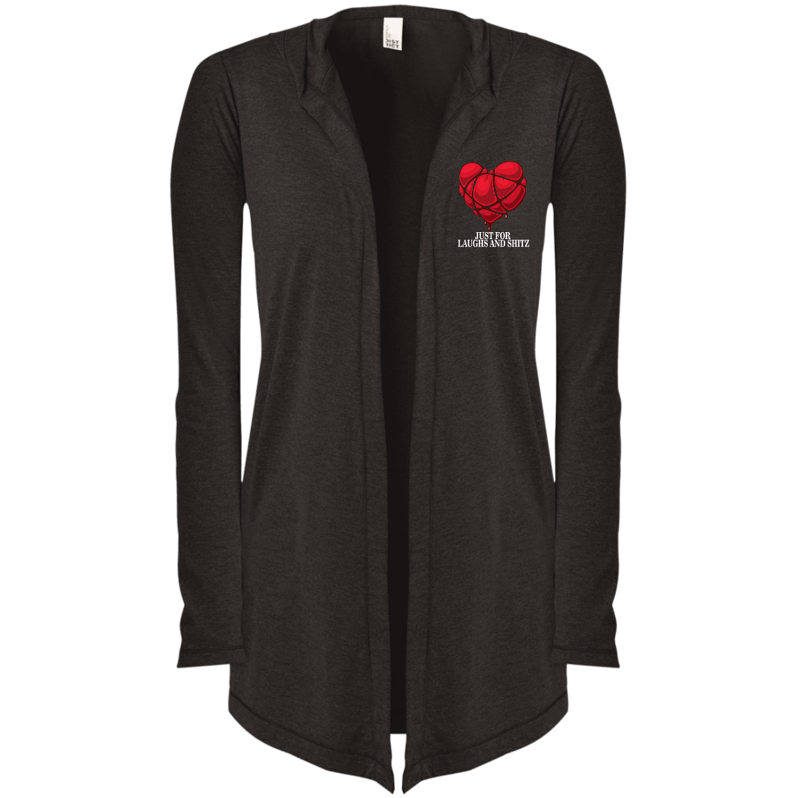 "MY BLOODY HEART" Women's Hooded Cardigan