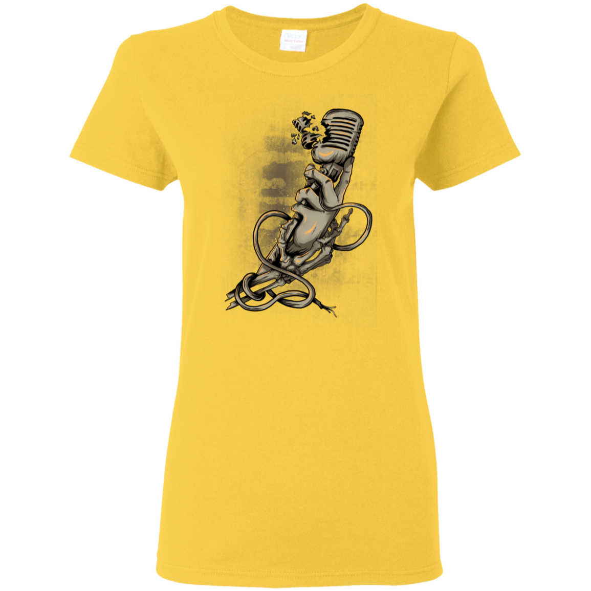 "MICROPHONE FIEND" Ladies' 5.3 oz. T-Shirt