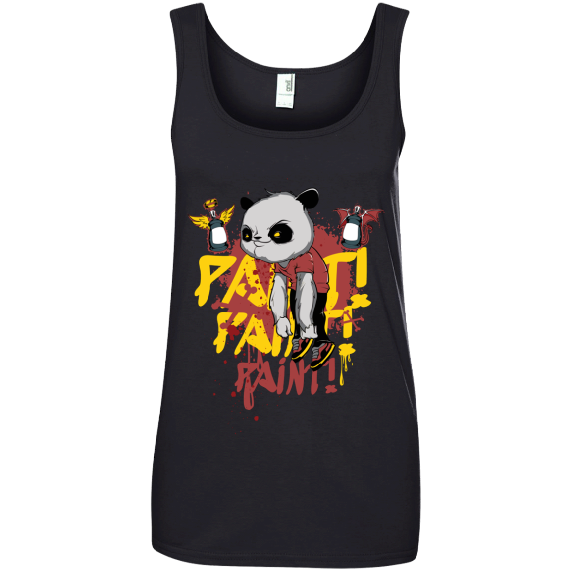 "PAINT PAINT PAINT" Ladies' 100% Ringspun Cotton Tank Top