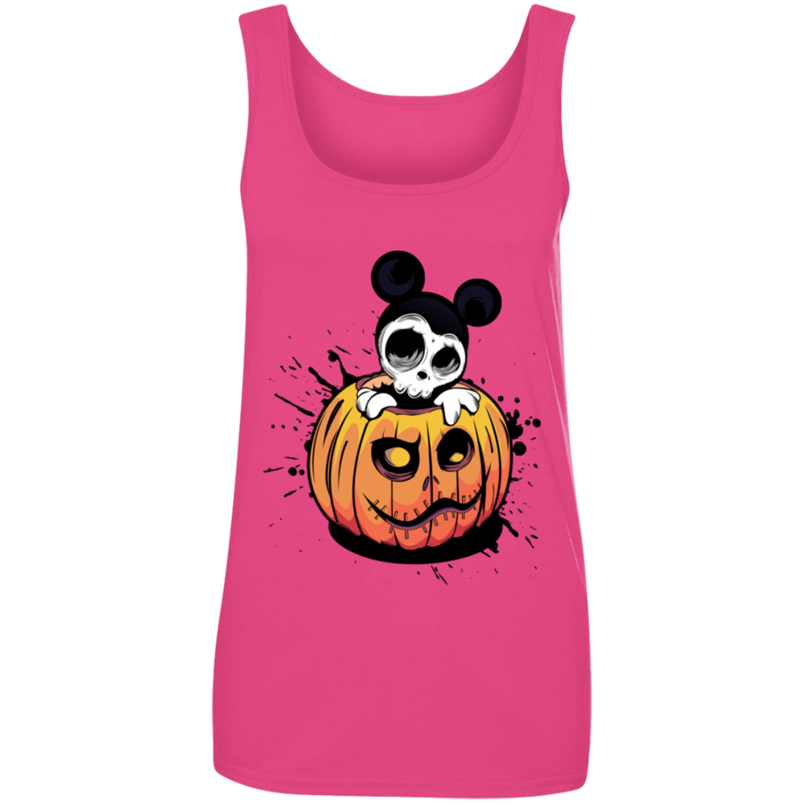 "HALLOWEEN MICKEY" Ladies' 100% Ringspun Cotton Tank Top