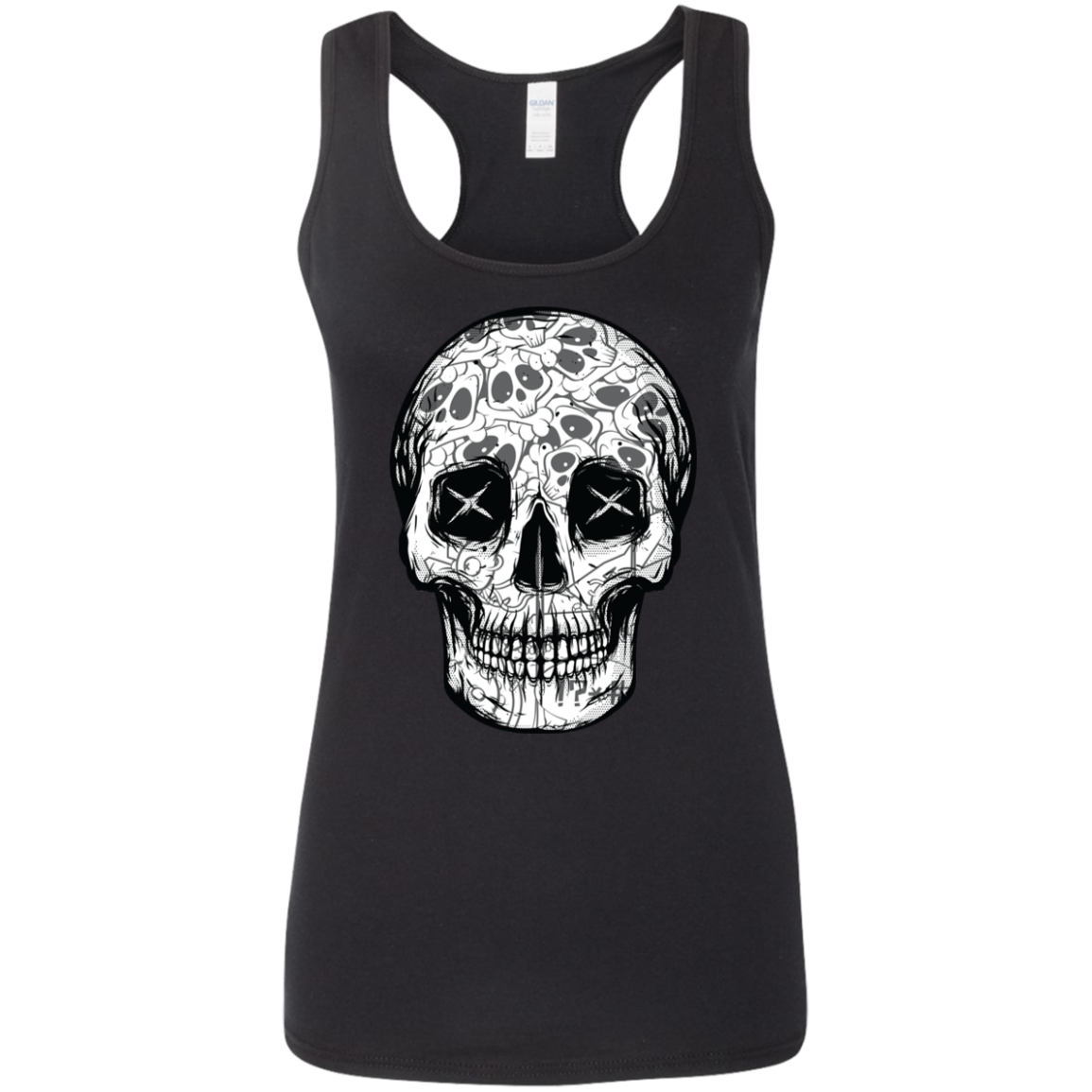 "SKULL HEADS" Ladies' Softstyle Racerback Tank