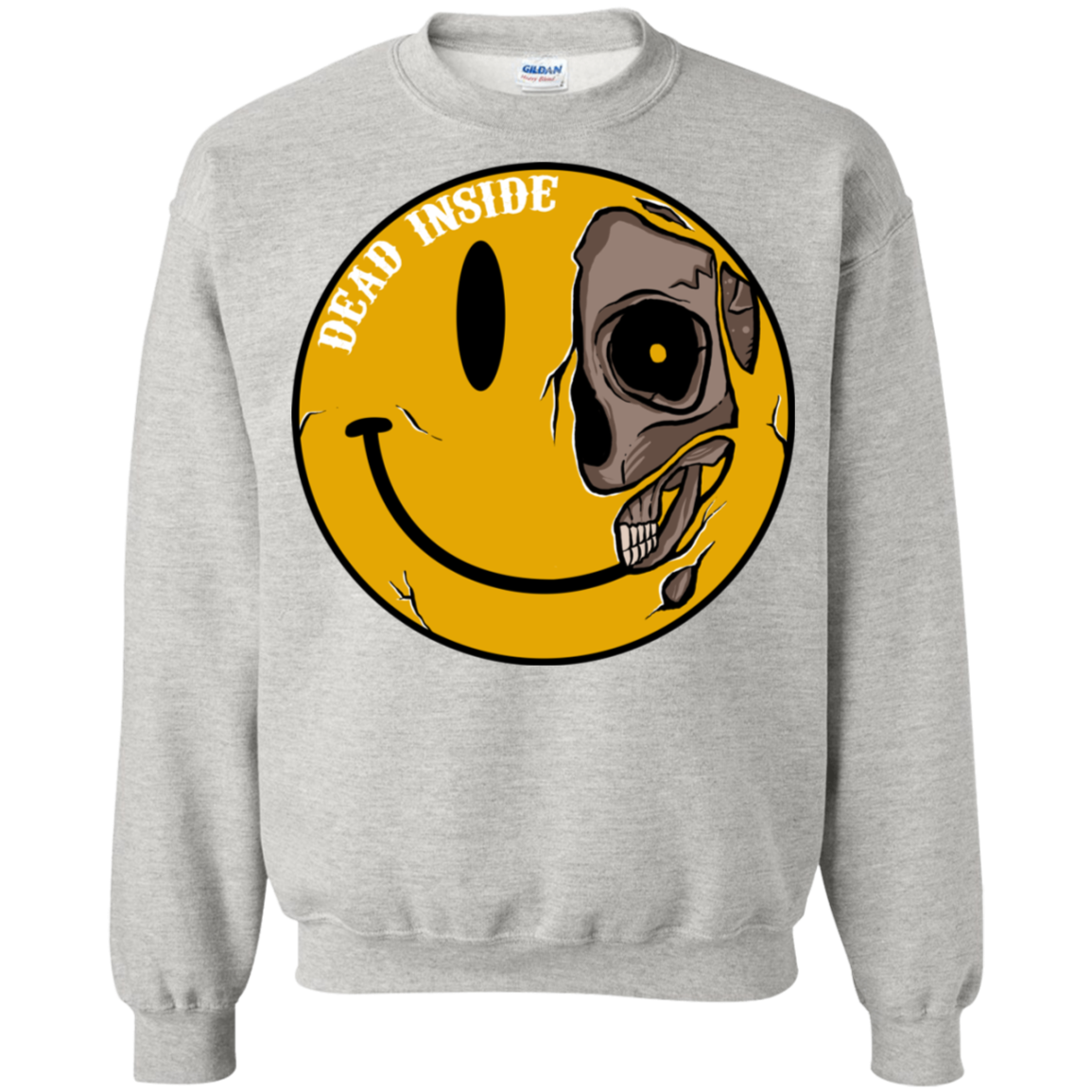 "DEAD INSIDE" Crewneck Pullover Sweatshirt  8 oz.