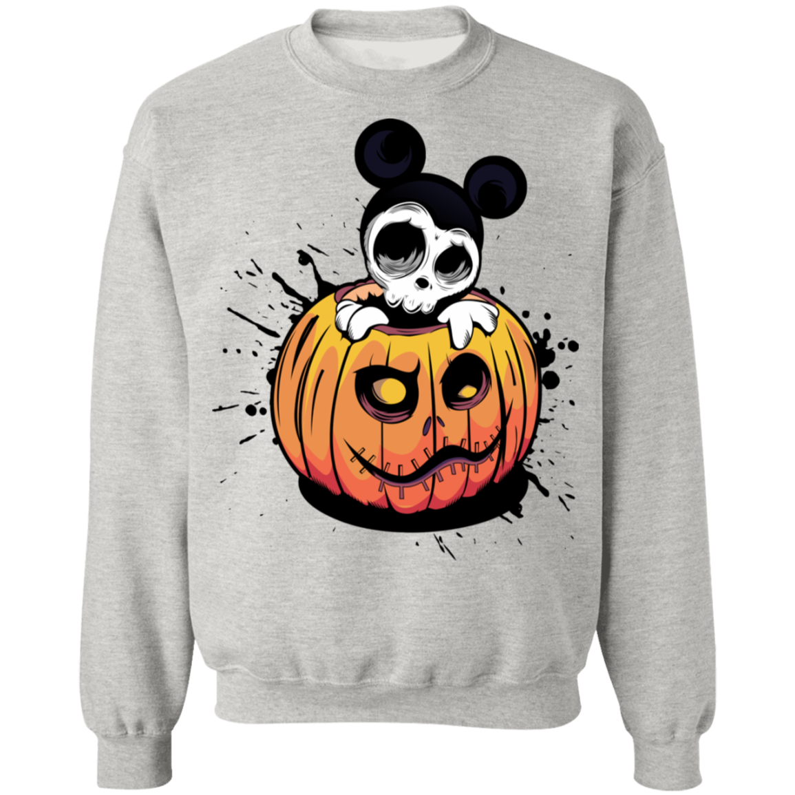 "HALLOWEEN MICKEY" Crewneck Pullover Sweatshirt  8 oz.