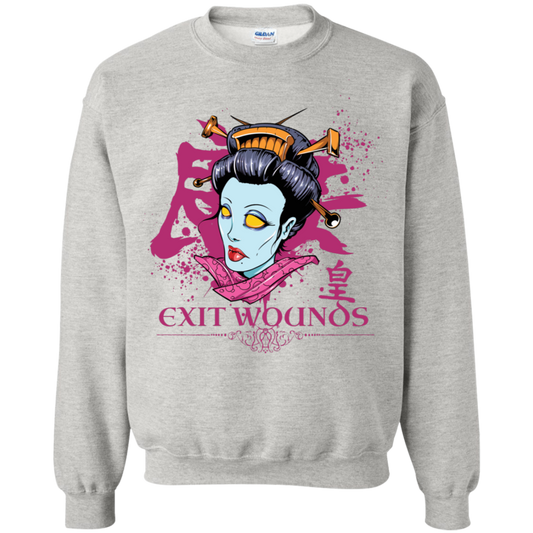"EXIT WOUNDS" Crewneck Pullover Sweatshirt  8 oz.