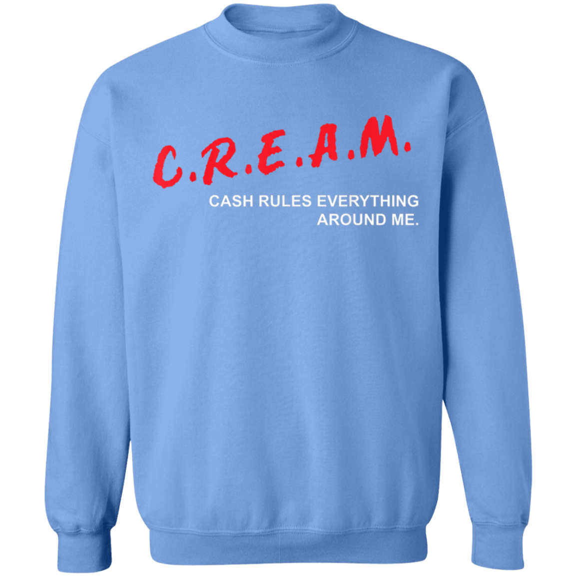 "CREAM" Crewneck Pullover Sweatshirt