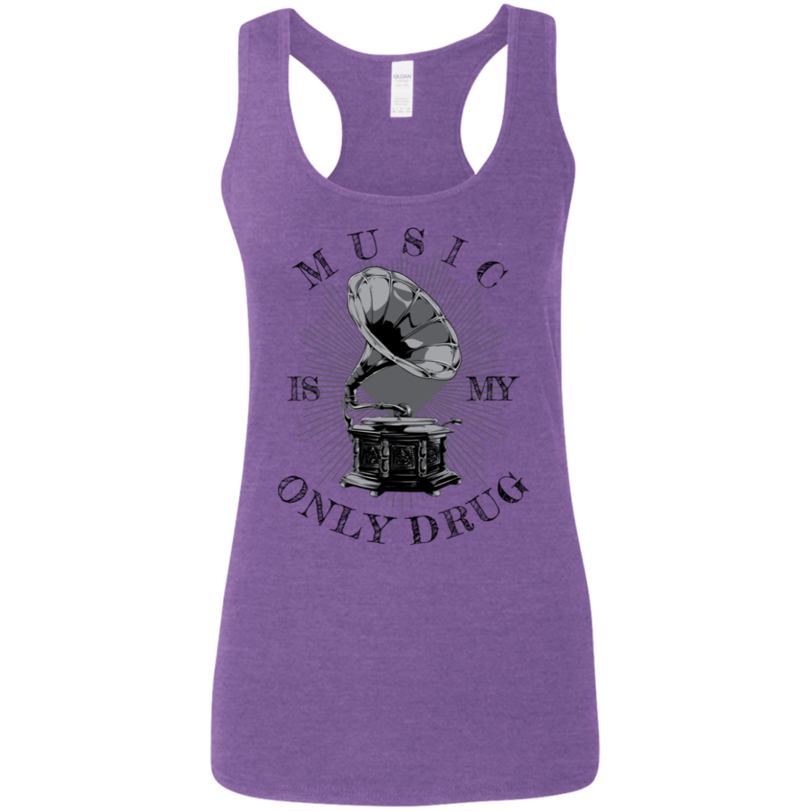 "MUSIC" Ladies' Softstyle Racerback Tank