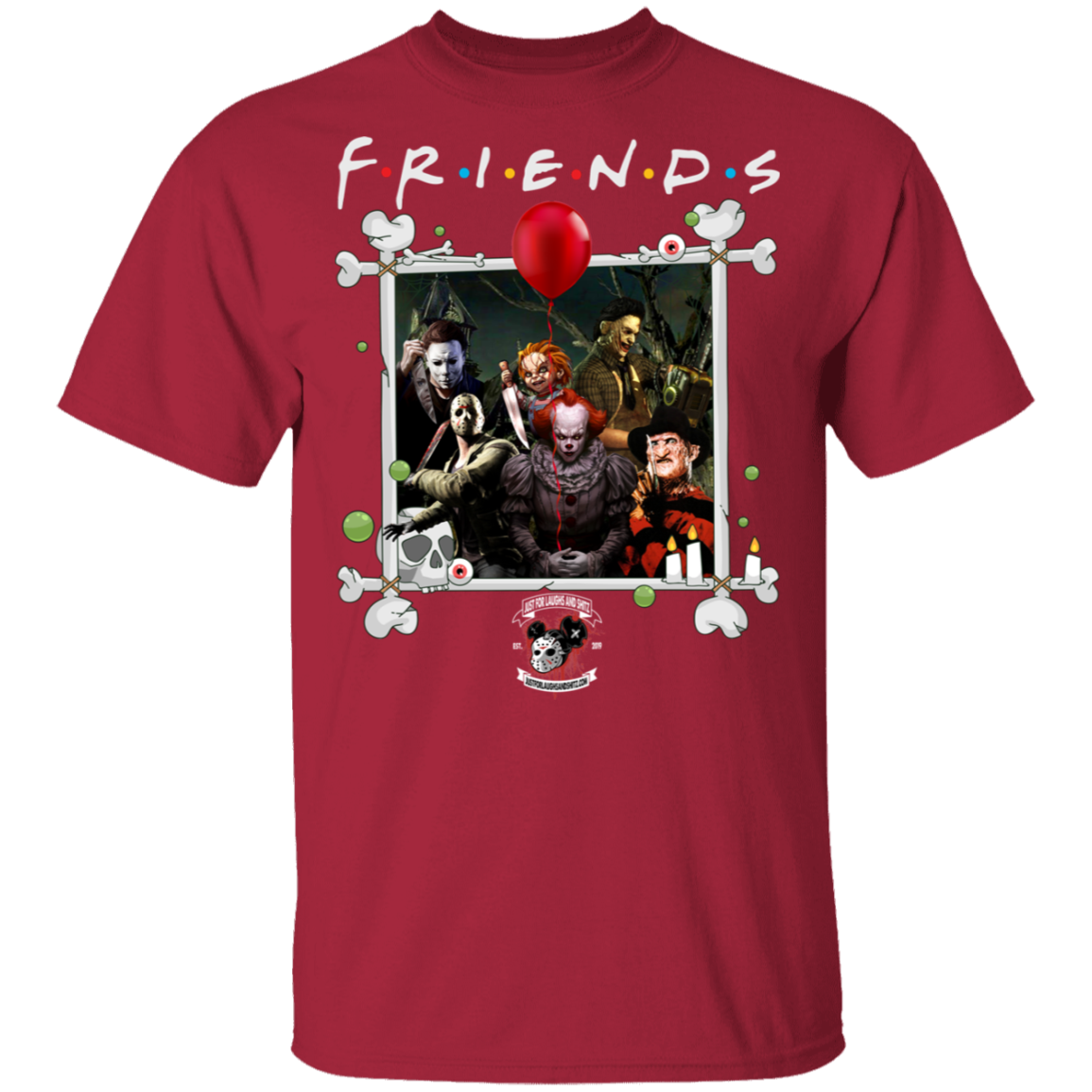 "FRIENDS IN HORROR" 5.3 oz. T-Shirt