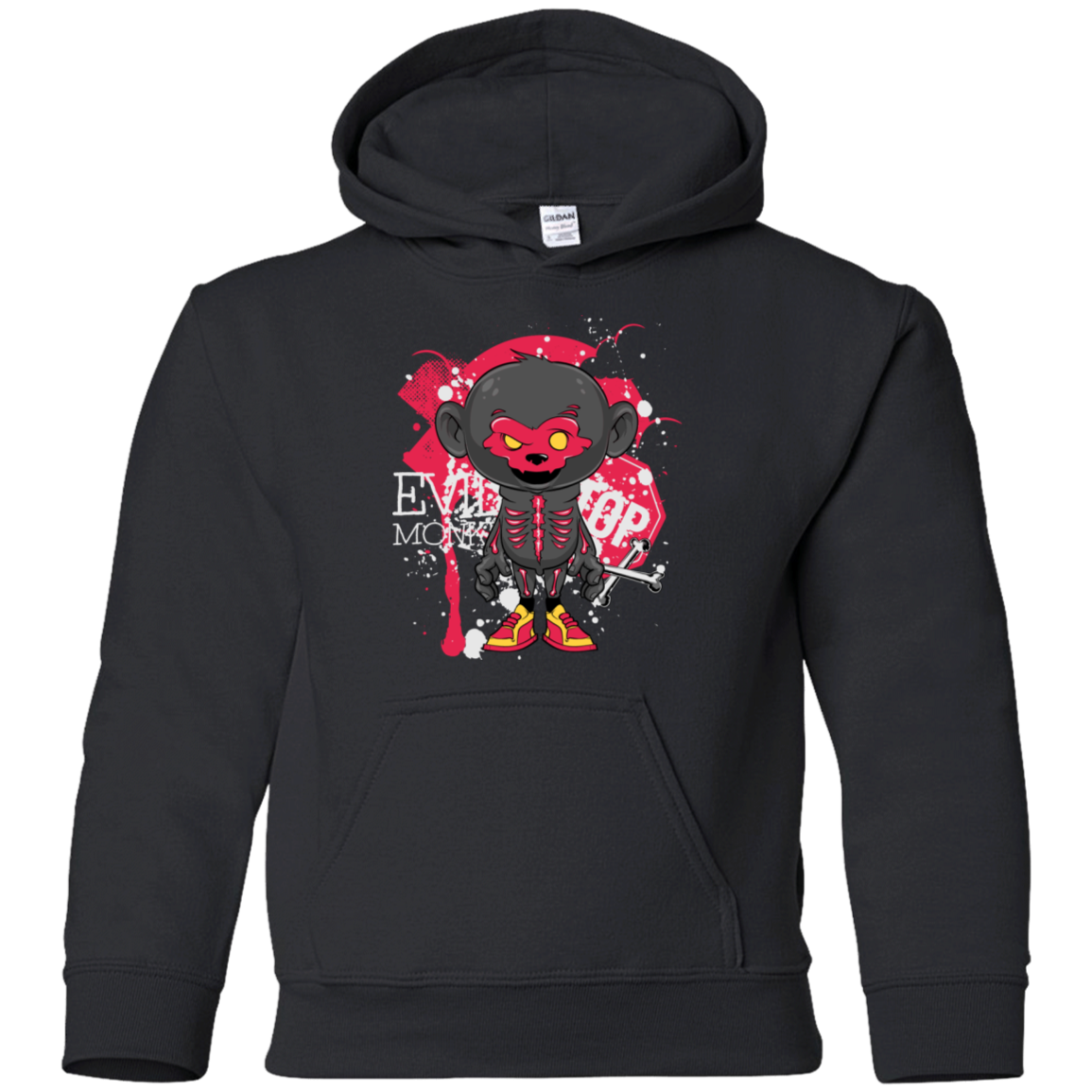 "EVIL MONKEY" Youth Pullover Hoodie