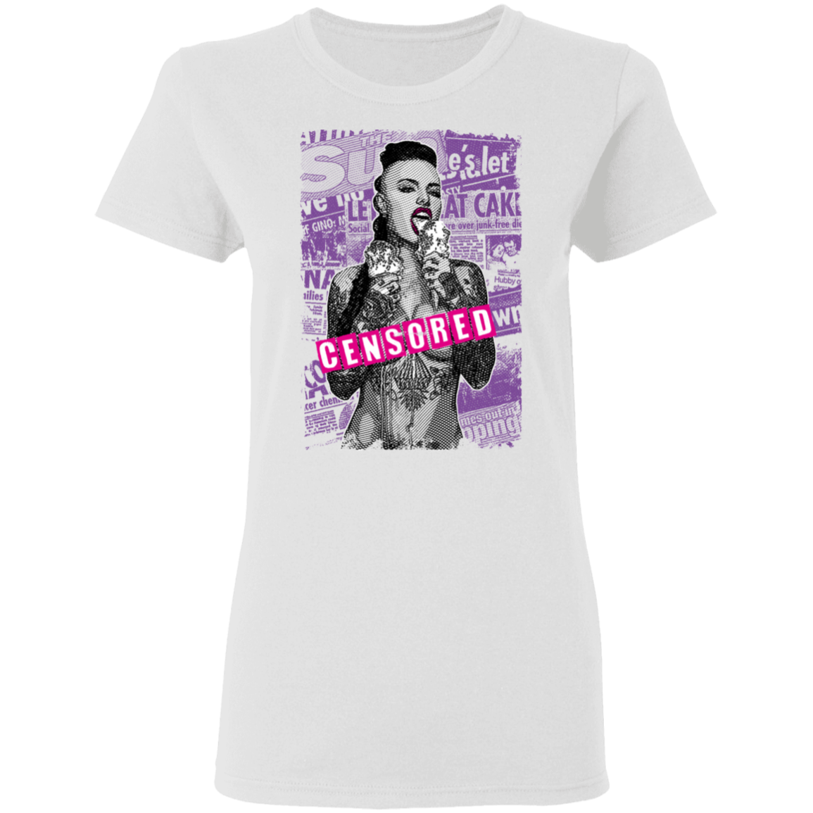 "CENSORED" Ladies' 5.3 oz. T-Shirt