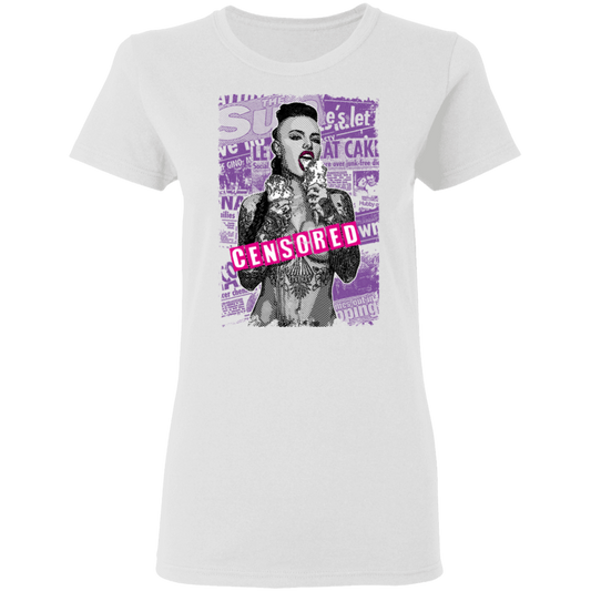 "CENSORED" Ladies' 5.3 oz. T-Shirt