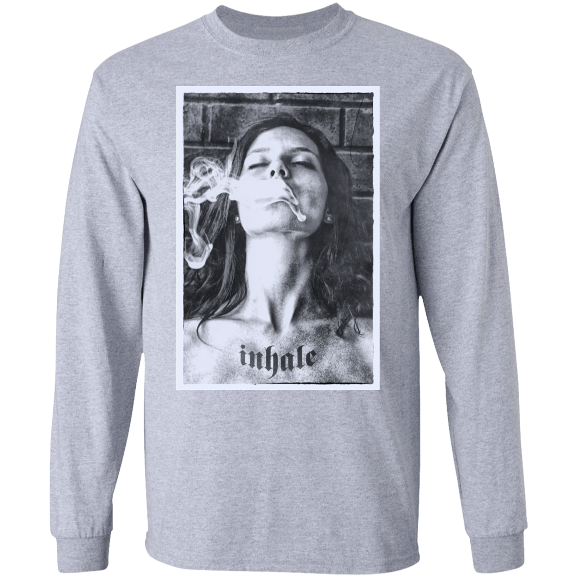 "INHALE" LS Ultra Cotton T-Shirt