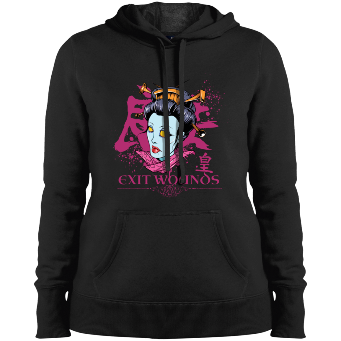 "EXIT WOUNDS" Ladies' Pullover Hooded Sweatshirt