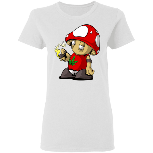 "MUSHROOM CLOUDS" Ladies' 5.3 oz. T-Shirt