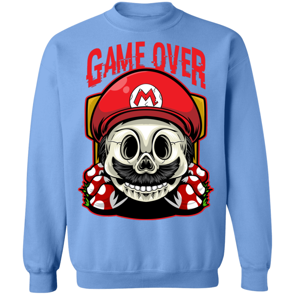 "GAME OVER" Crewneck Pullover Sweatshirt  8 oz.