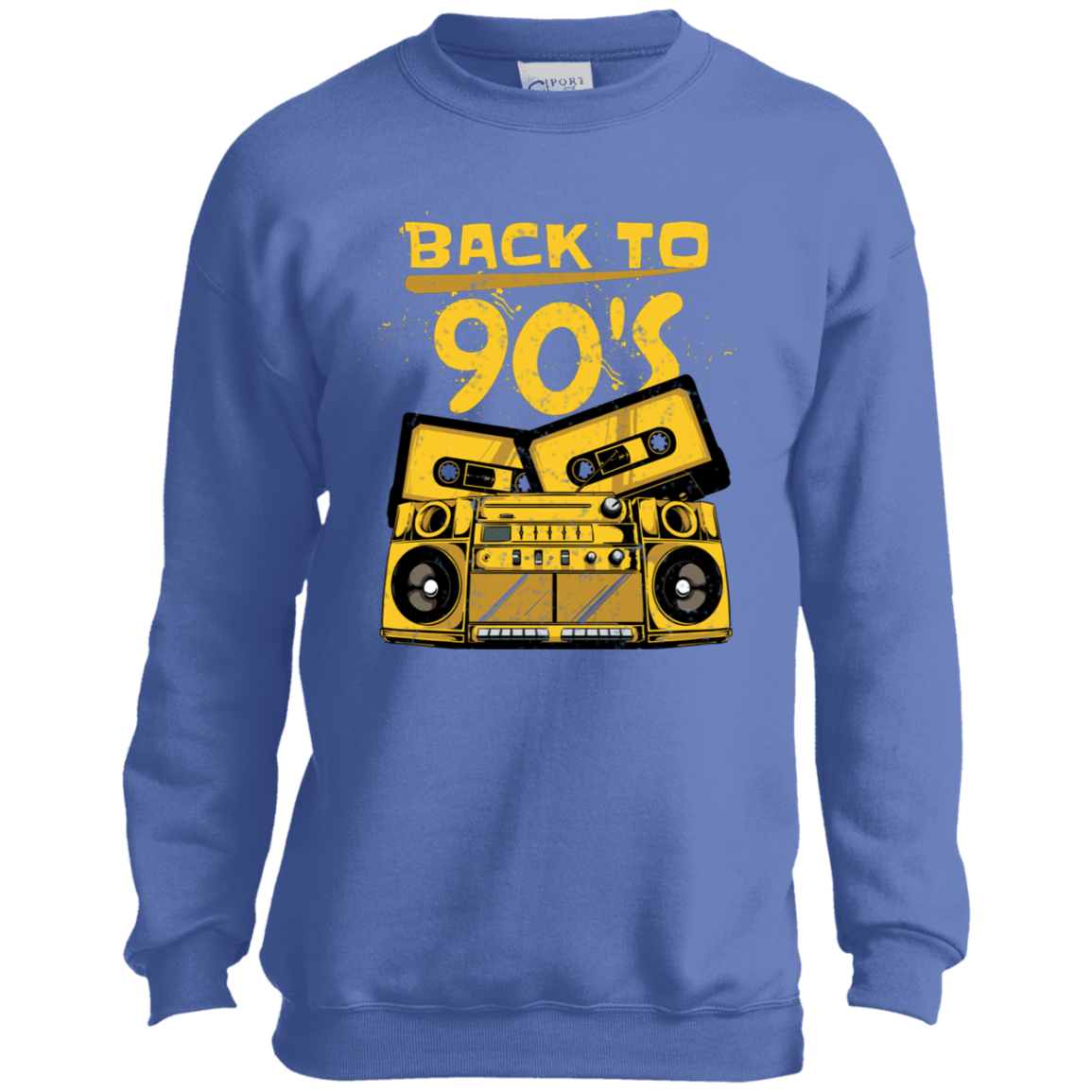 "BACK TO 90'S" Youth Crewneck Sweatshirt