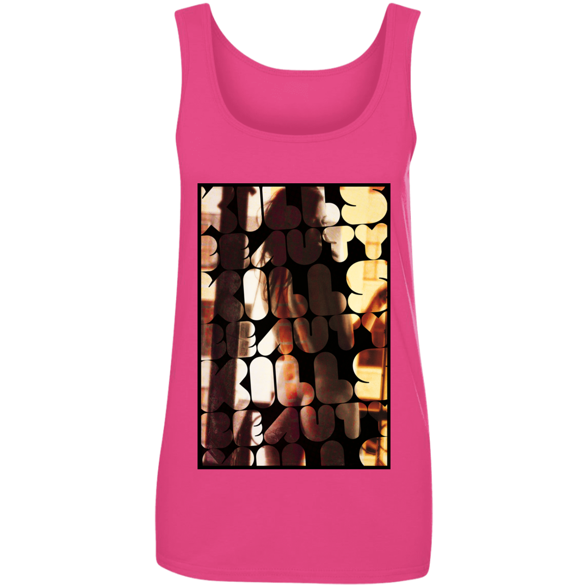 "BEAUTY KILLS" 100% Ringspun Cotton Tank Top