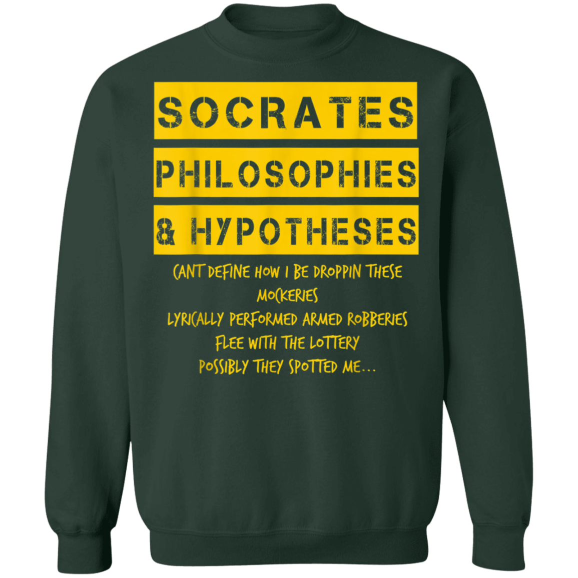 "SOCRATES" Crewneck Pullover Sweatshirt