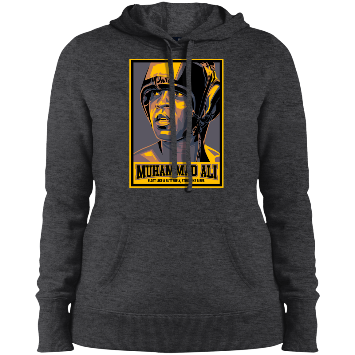 "FLOAT LIKE A BUTTERFLY" Ladies' Pullover Hooded Sweatshirt