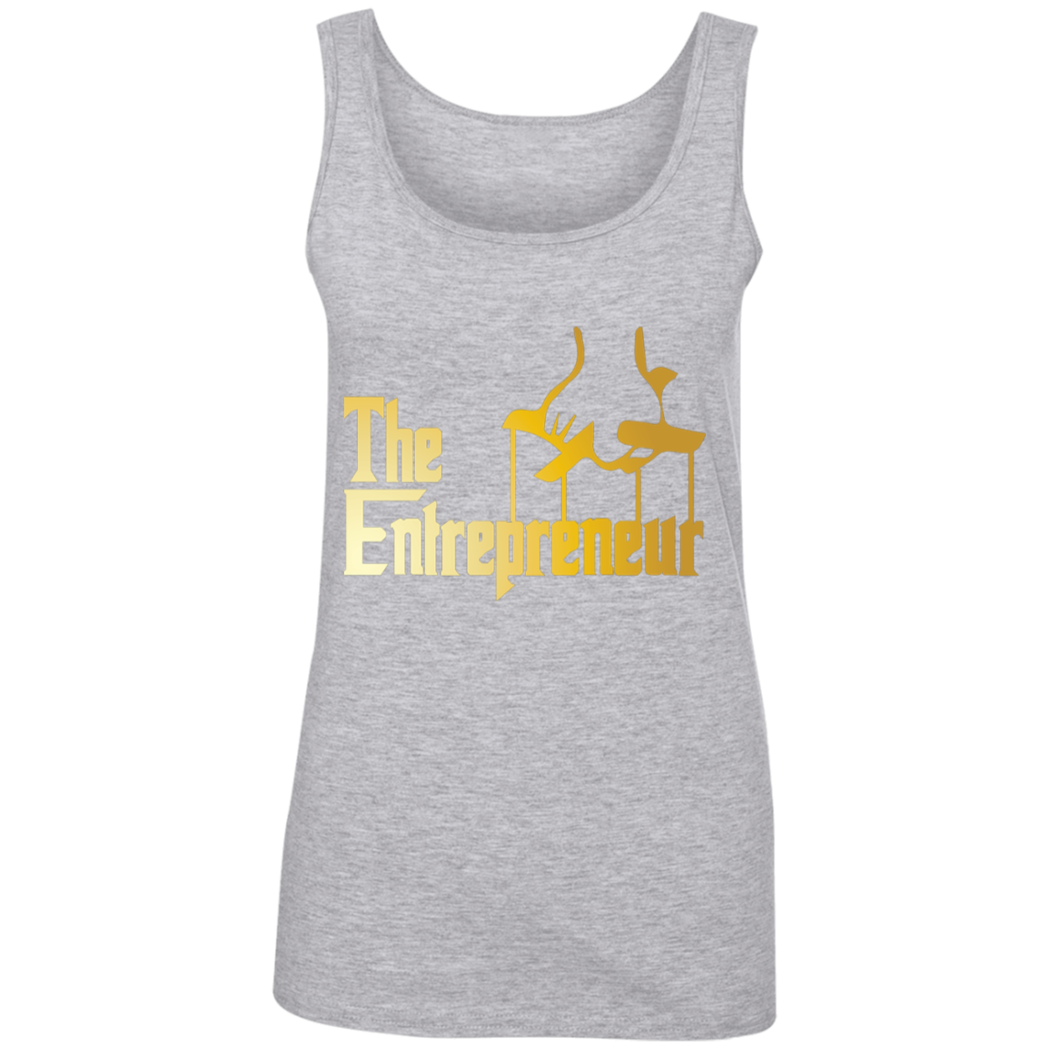 "HANDS OF AN ENTREPRENEUR" Ladies' 100% Ringspun Cotton Tank Top