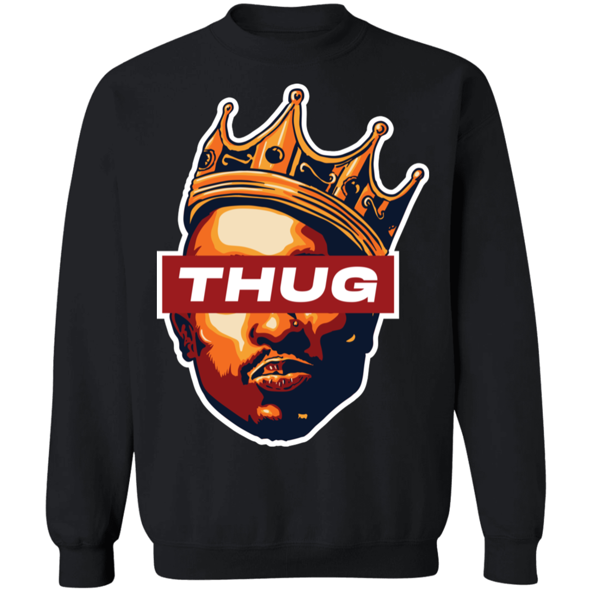 "THUG" Crewneck Pullover Sweatshirt