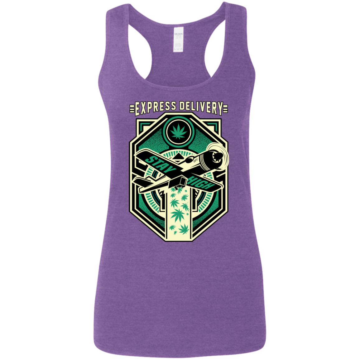 "EXPRESS DELIVERY" Ladies' Softstyle Racerback Tank