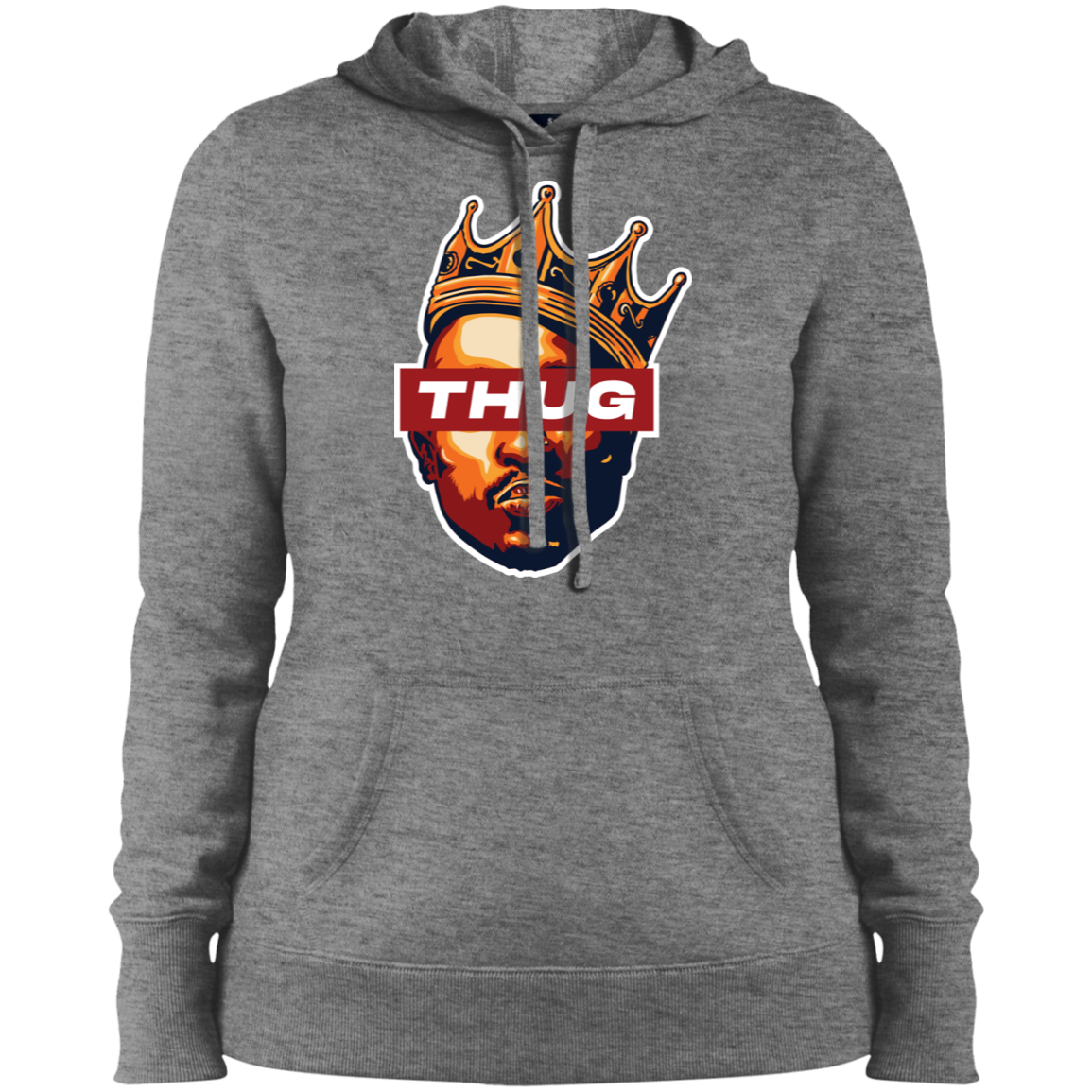 "THUG" Ladies' Pullover Hooded Sweatshirt