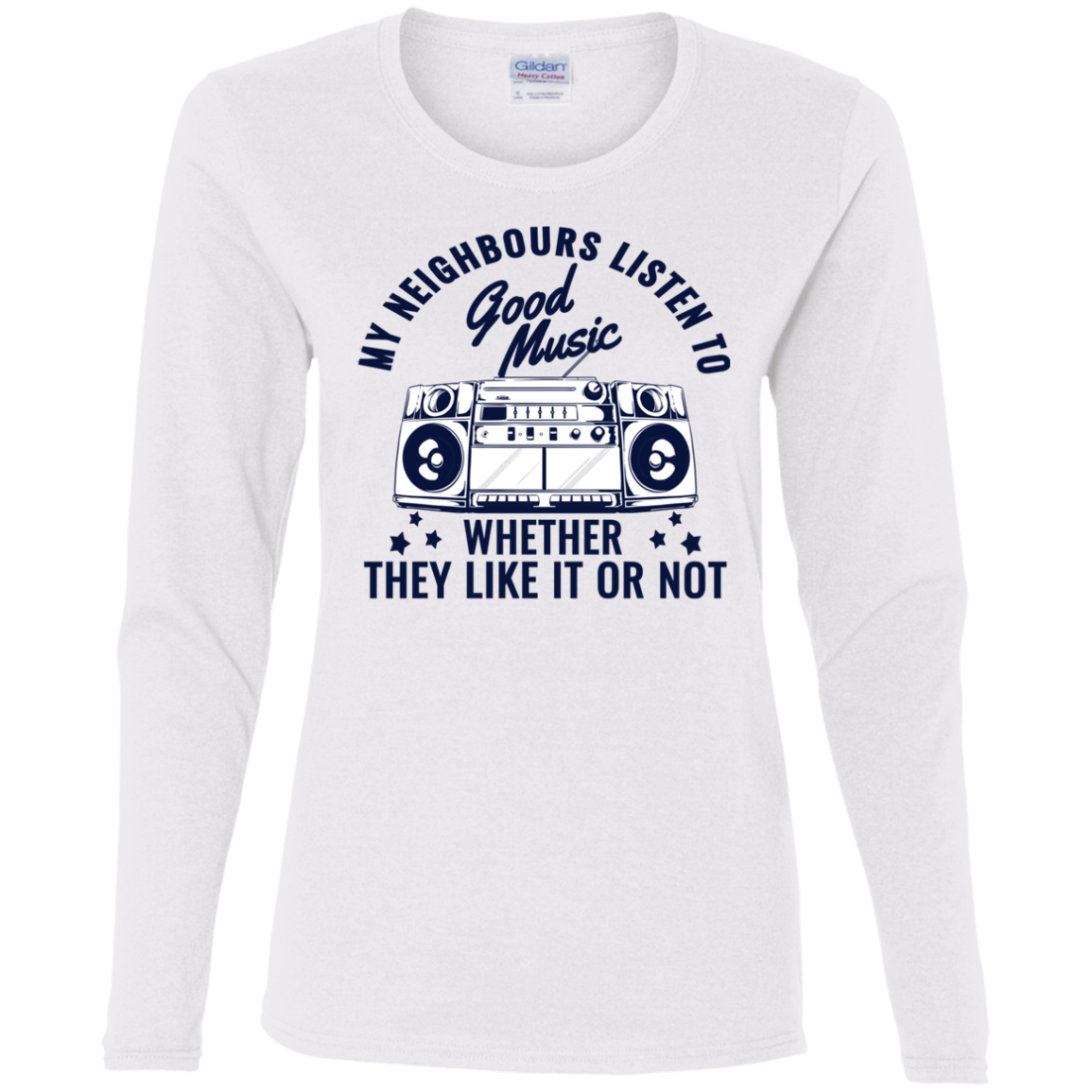 "THEY LIKE IT OR NOT" Ladies' Cotton LS T-Shirt