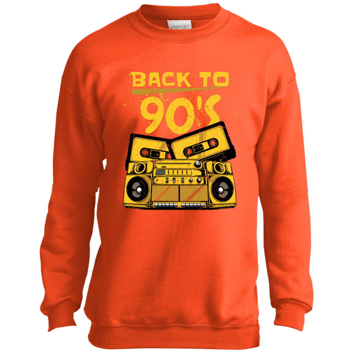 "BACK TO 90'S" Youth Crewneck Sweatshirt