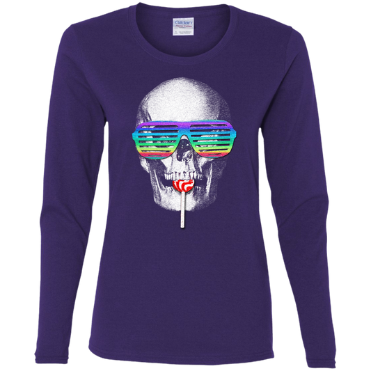 "SKITTLE POPS" Ladies' Cotton LS T-Shirt