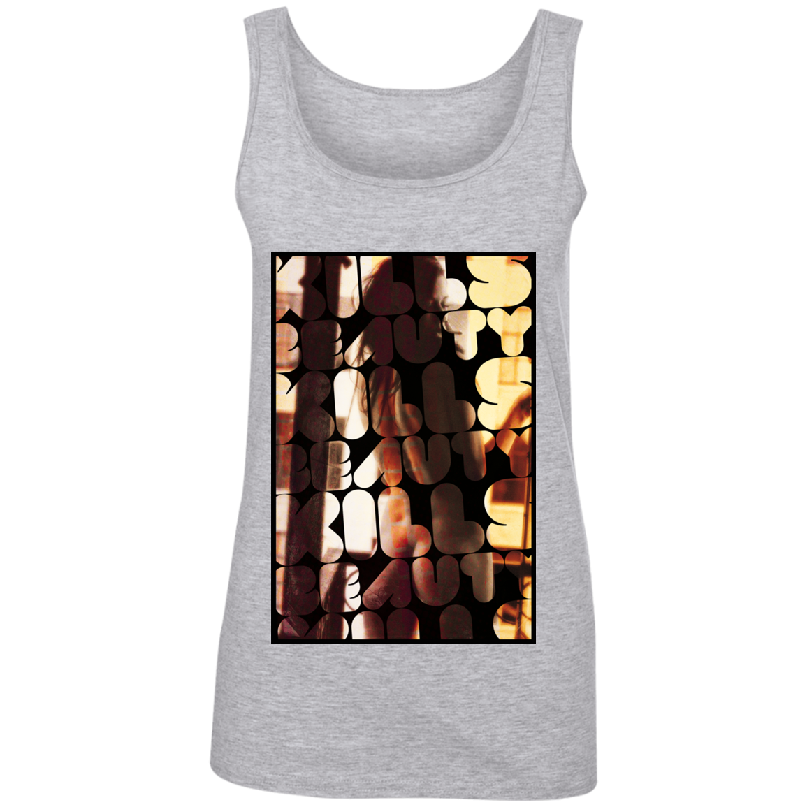 "BEAUTY KILLS" 100% Ringspun Cotton Tank Top