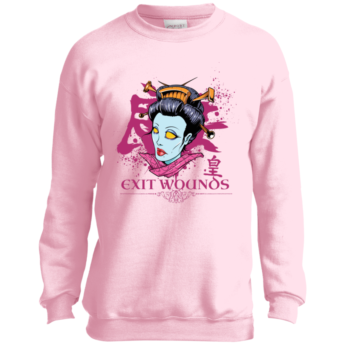 "EXIT WOUNDS" Youth Crewneck Sweatshirt