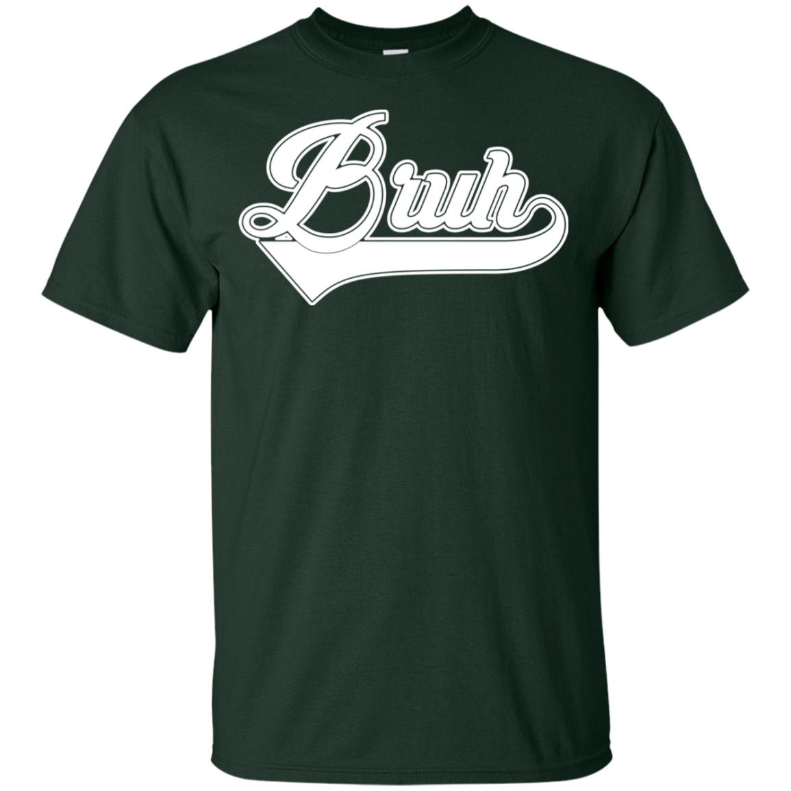 "BRUH" Youth Ultra Cotton T-Shirt in white print