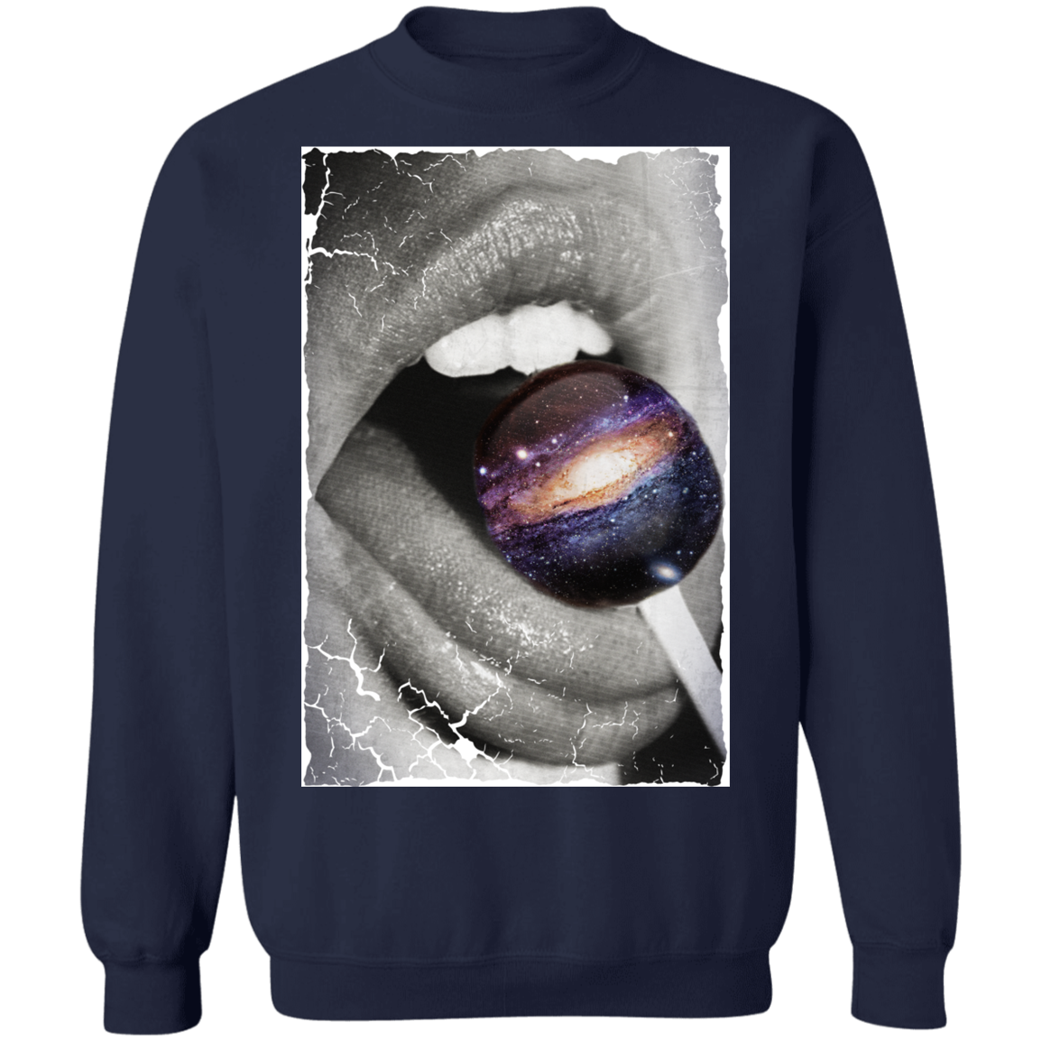 "GALACTIC TASTE" Crewneck Pullover Sweatshirt  8 oz.