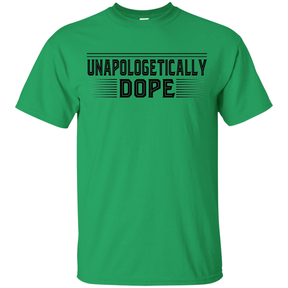 "UNAPOLOGETICALLY DOPE" Youth Ultra Cotton T-Shirt in black print