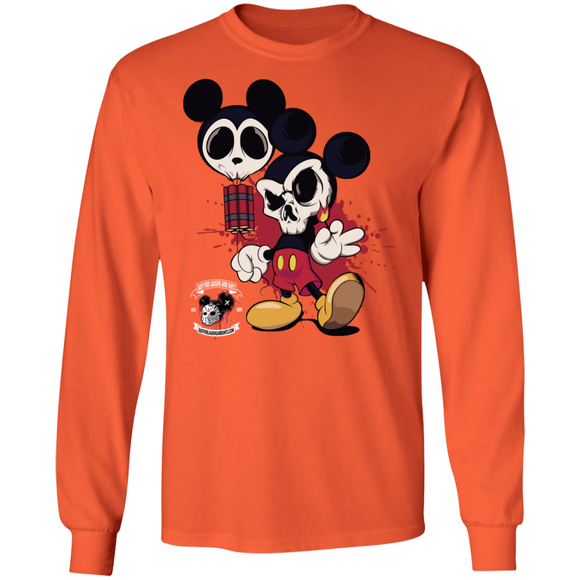 "MICKEY GO BOOM" LS Ultra Cotton T-Shirt