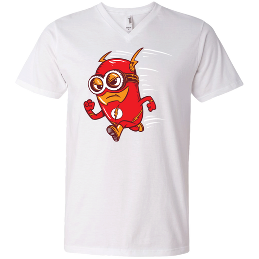 "FLASH MINION" Men's Printed V-Neck T-Shirt