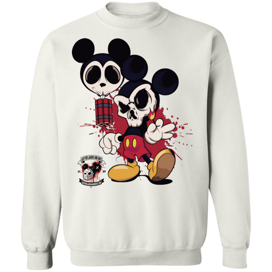 "MICKEY GO BOOM Crewneck Pullover Sweatshirt  8 oz.