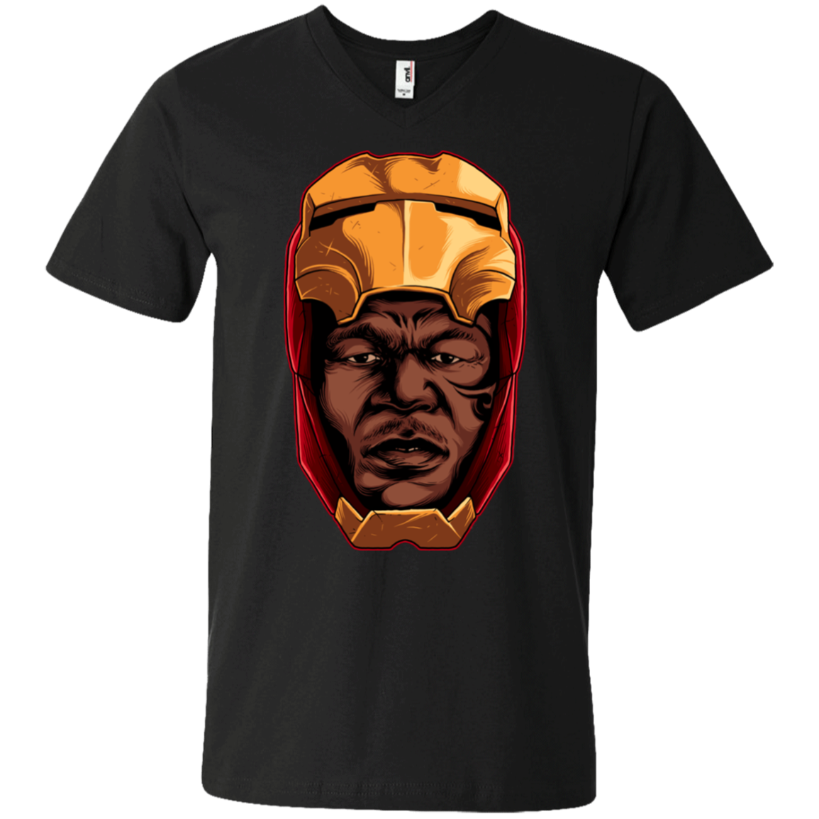 "THE REAL IRON" Men's Printed V-Neck T-Shirt