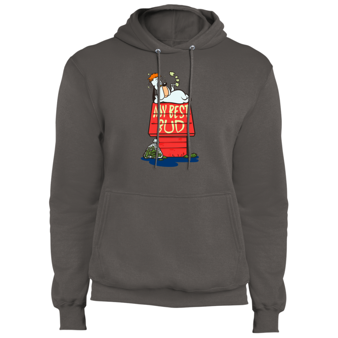 "MY BEST BUD' Fleece Pullover Hoodie