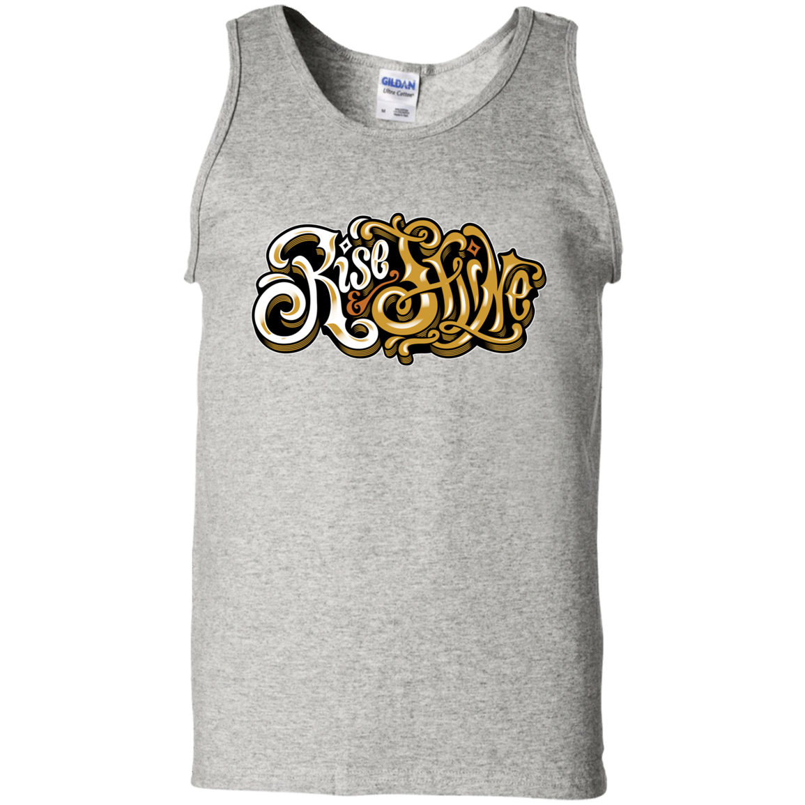 "RISE AND SHINE" 100% Cotton Tank Top