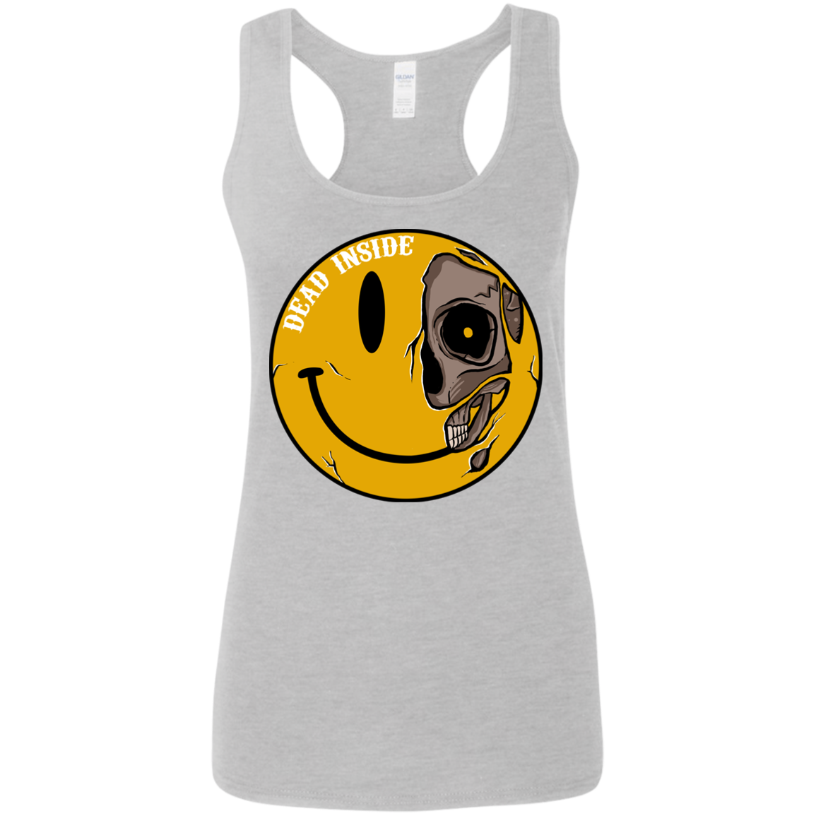 "DEAD INSIDE" Ladies' Softstyle Racerback Tank