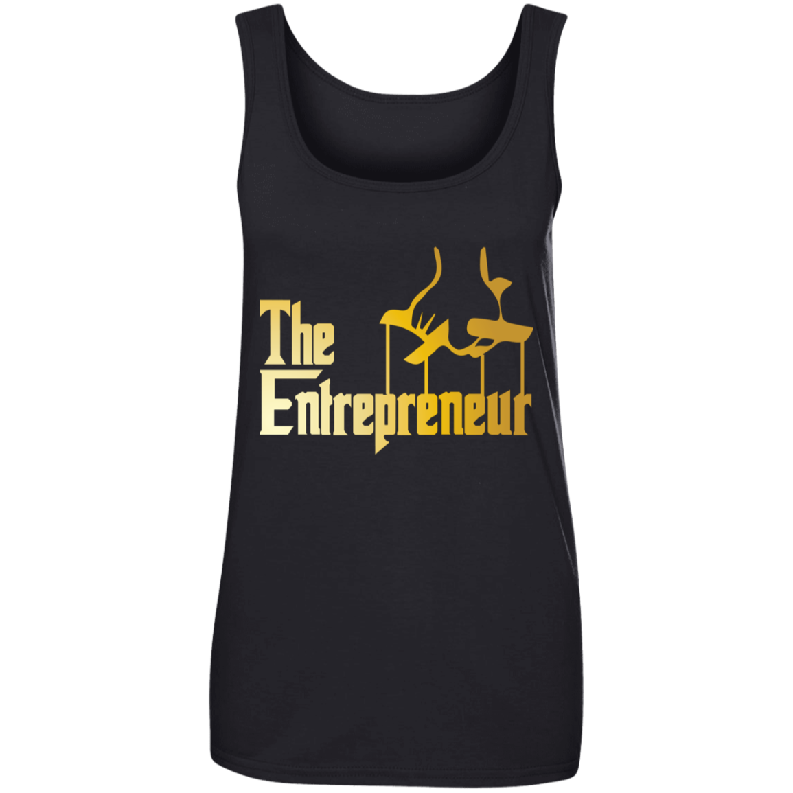 "HANDS OF AN ENTREPRENEUR" Ladies' 100% Ringspun Cotton Tank Top