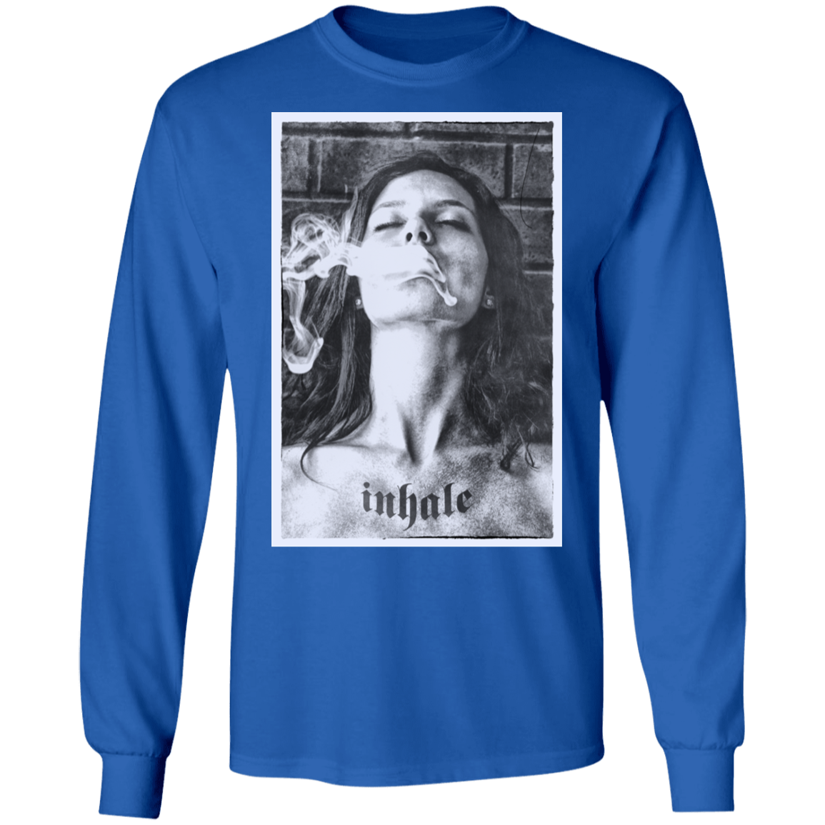 "INHALE" LS Ultra Cotton T-Shirt