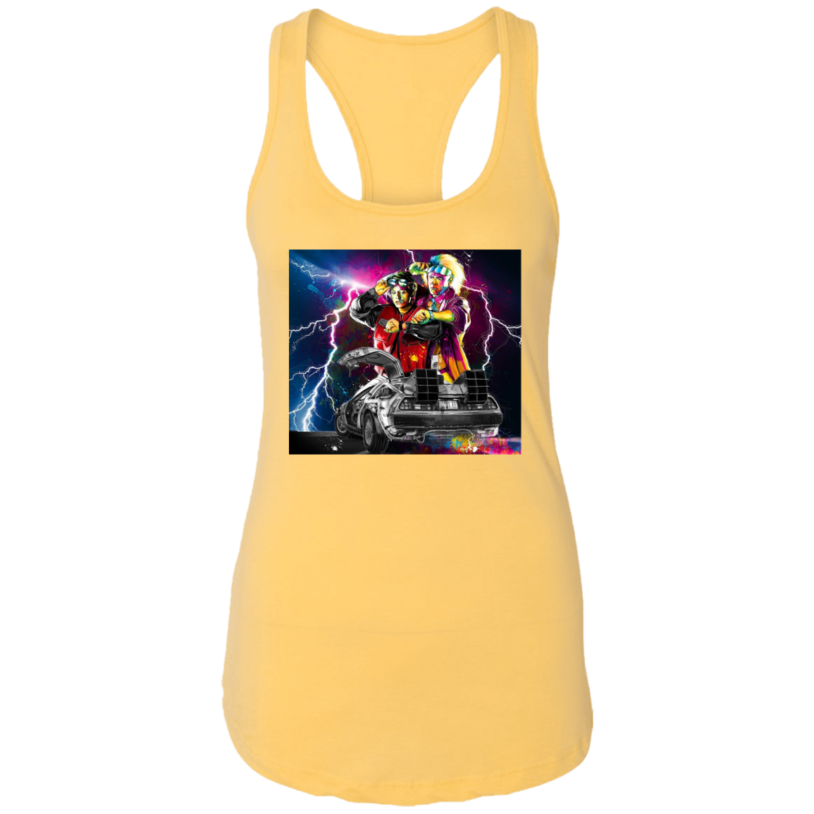 "DELOREAN" Ladies Ideal Racerback Tank