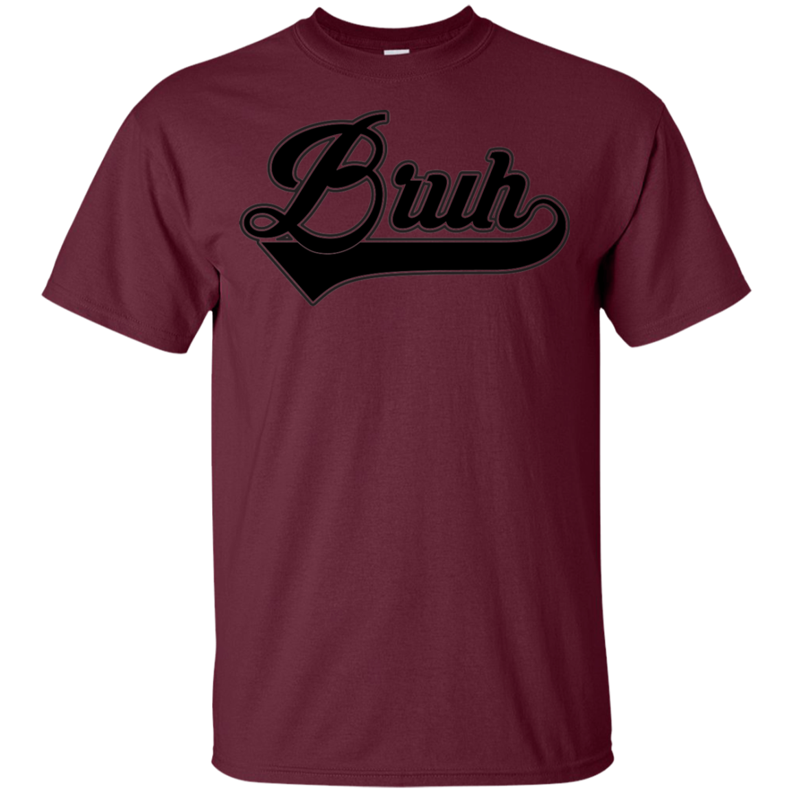 "BRUH" Youth Ultra Cotton T-Shirt in black print