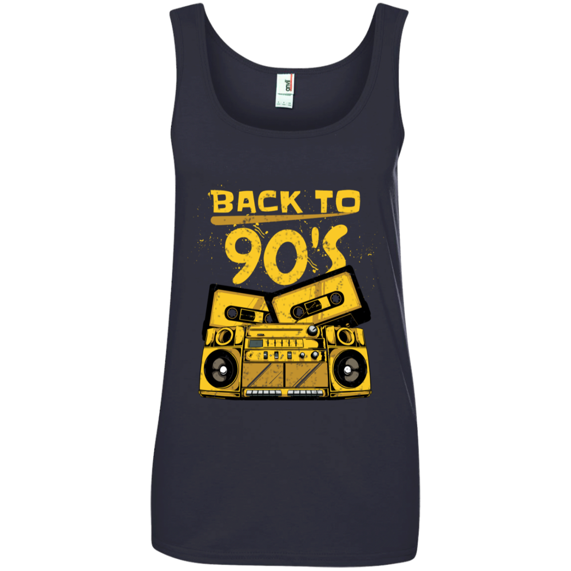 "BACK TO 90'S" Ladies' 100% Ringspun Cotton Tank Top