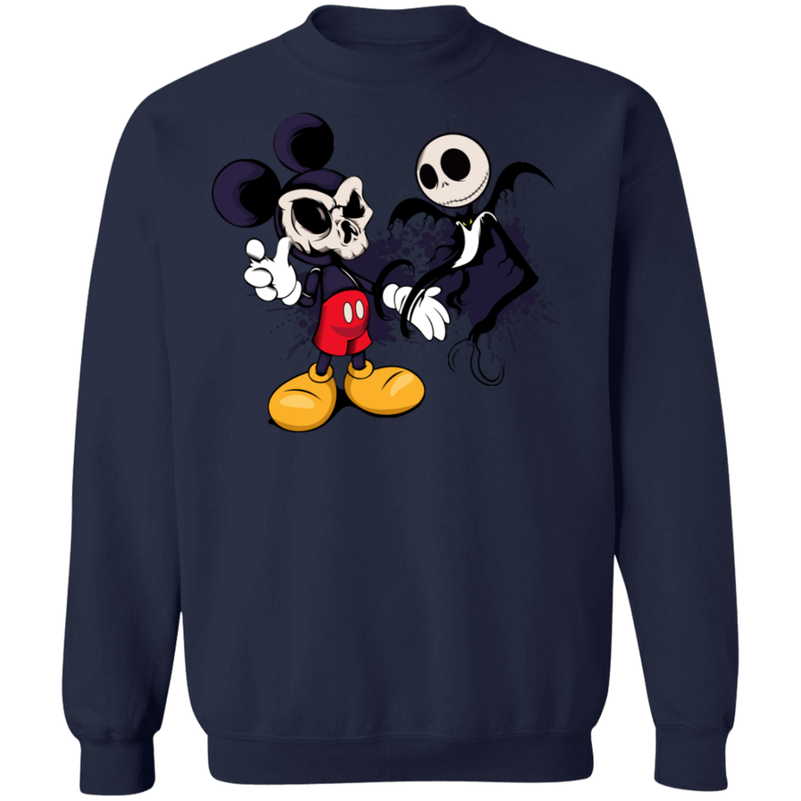 "NIGHTMARE MICKEY" Crewneck Pullover Sweatshirt  8 oz.