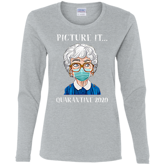 "PICTURE IT" Ladies' Cotton LS T-Shirt